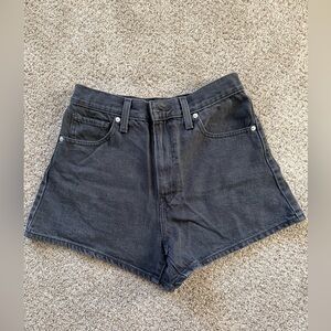LEVIS- HIGH WAISTED MOMS SHORT-size 28W- Black - worn one time